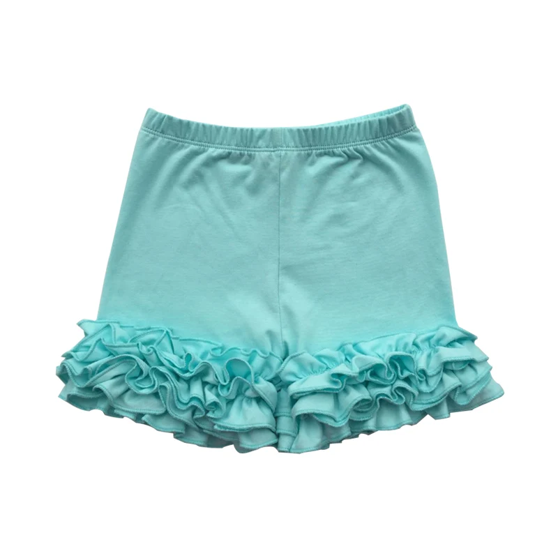 Baby Cotton Ruffle Baby Shorts Toddler Girls Shorts Kids Knit Icing