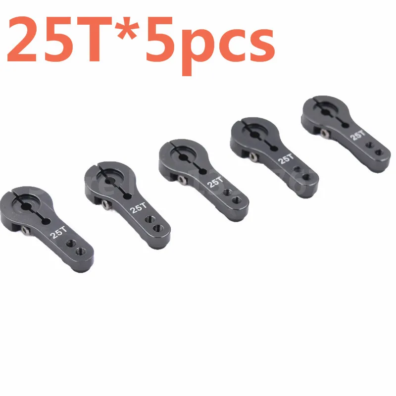 

5pcs/lot CNC Aluminum Servo Motor Arm horn 25T AL Alloy For 1/8 1/10 RC Car Torque Metal Pro EMAX Servo