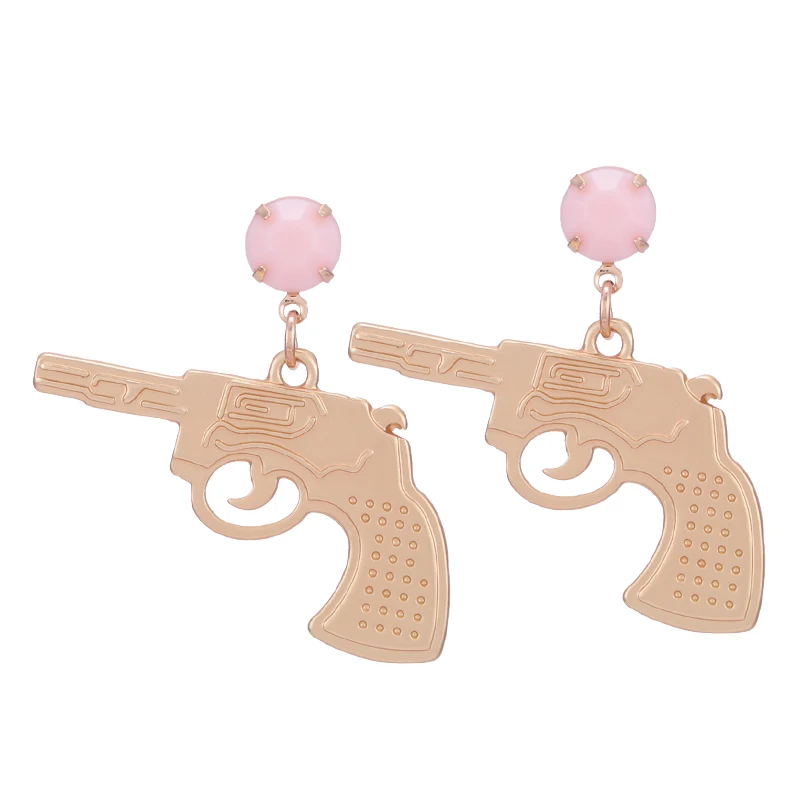 Gun drop Earring for woman pendient aretes  (1)