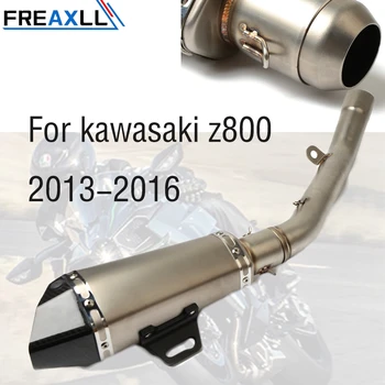 

For kawasaki z800 Z 800 13-16 Moto Exhaust Systems Motorcycle Exhaust Pipe Muffler Mid Pipe Exhaust pipe Muffler with DB-KILLER