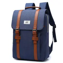 2017 de La Vendimia de Los Hombres Mujeres de la Lona Mochilas Escolares para Adolescentes Niños Niñas Moda Hombres Mochila de Gran Capacidad Mochila Portátil
