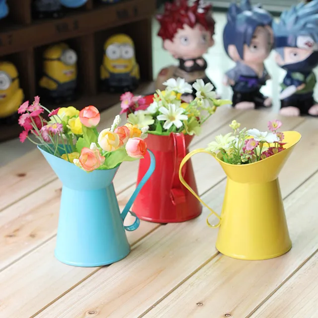 New Rustic Metal Flower Pot Tin Planter Shower Container Watering Can Home Gardening New Rustic Metal Flower Pot Tin Planter Shower Container Watering Can Home Gardening