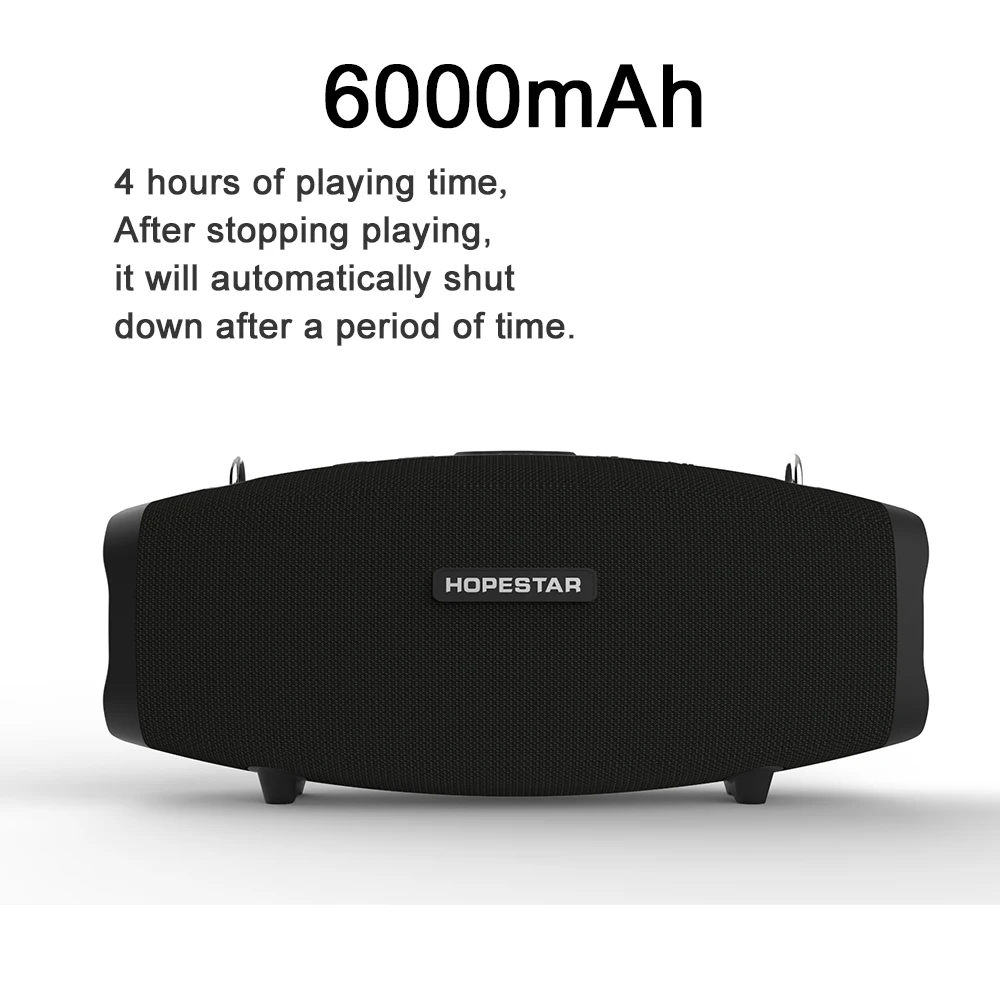 HOPESTAR X 40W High Power wireless Potable Bluetooth Speaker Move KTV Music Column Outdoor Waterpro