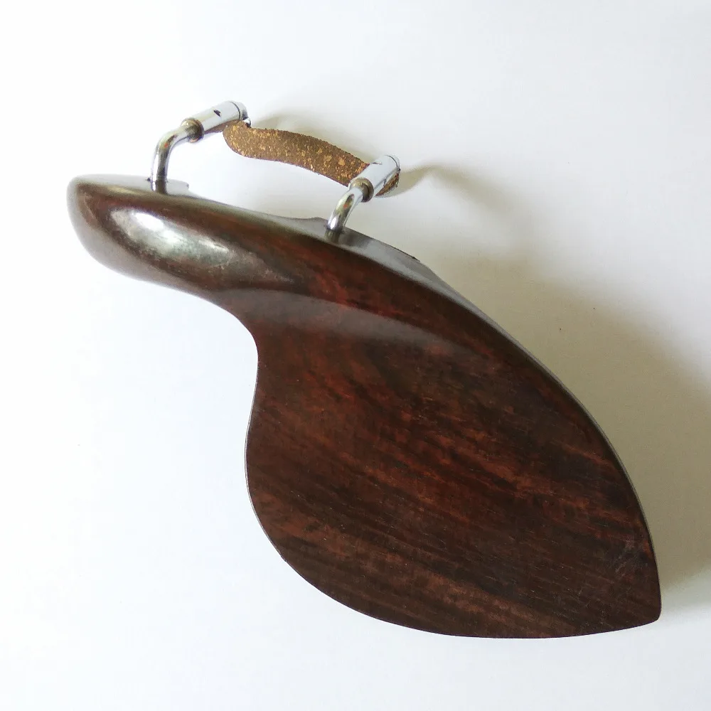 1x Viola Ebony Chinrest Rose Wood Rosewood Chin Rest with Clamp Screw