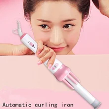 Наноструктурный керамический автоматический выпрямитель для волос Автоматическая бигуди для волос керамическая ионизация волос щипцы для завивки 220 В