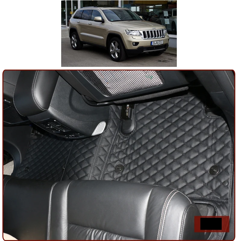 Buy lsrtw2017 fiber leather car interior floor mat for jeep grand cherokee 2011