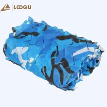 LOOGU EM 2 м* 3 синий камуфляж сетка автомобиль пляж палатка Чехлы для мангала палатки Открытый Кемпинг ловушка Awaning солнечные укрытия