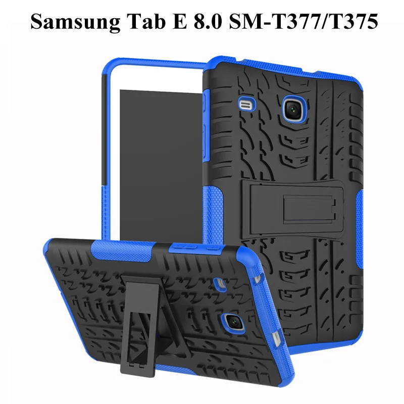 

Heavy Duty PC+TPU ShockProof Armor Case For Samsung Galaxy Tab E 8.0 2016 T377 SM-T375 SM-T377V 8.0 inch Tablet Case+Film+Pen