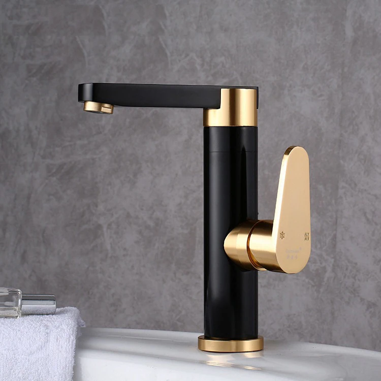 

3 Colors Single Handle Bathroom Basin Faucets Cold/Hot Mixer Basin Sink Tap Black Water Kitchen Faucet Bathroom Accessories