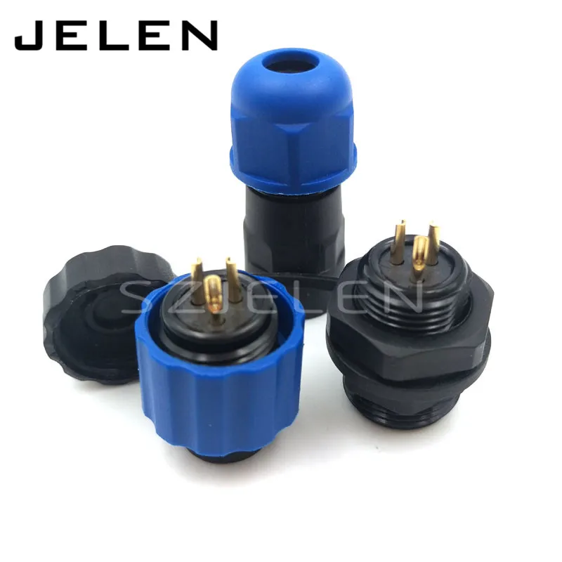 

SD13 ,3pin Mounted size 13mm threading type connectors, LED Outdoor waterproof panel mount connector,IP68 3-pin plug socket