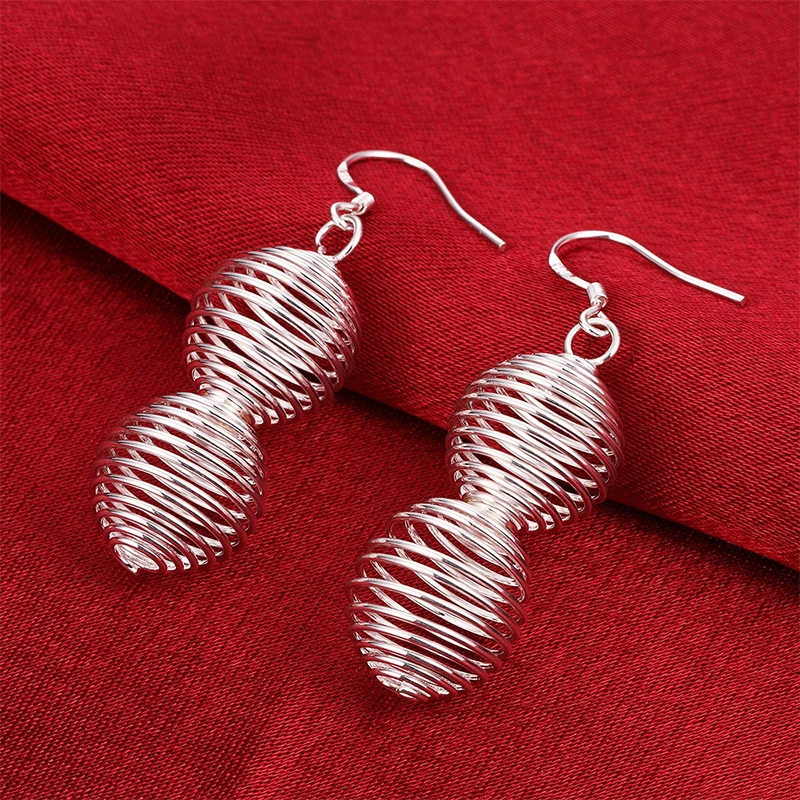 Refaxi 1 Pair New Fashionable Stylish Women Silver Plated Rhinestone Pearl Wedding Jewelry | Украшения и аксессуары