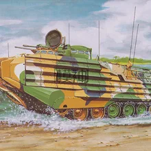 1:35 ВМС США AAV7A1 бронированный танк военная электрическая сборка модель 80115