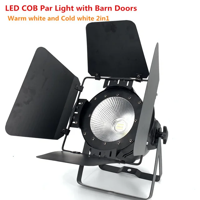 200 Вт COB светодиодный светильник с дверями сарая RGBWA UV 6в1/RGBW 4в1/RGB 3в1/теплый белый Par64 Светодиодный светильник для сценического диджея Dmx контроллер - Цвет: Warm Cold white 2in1