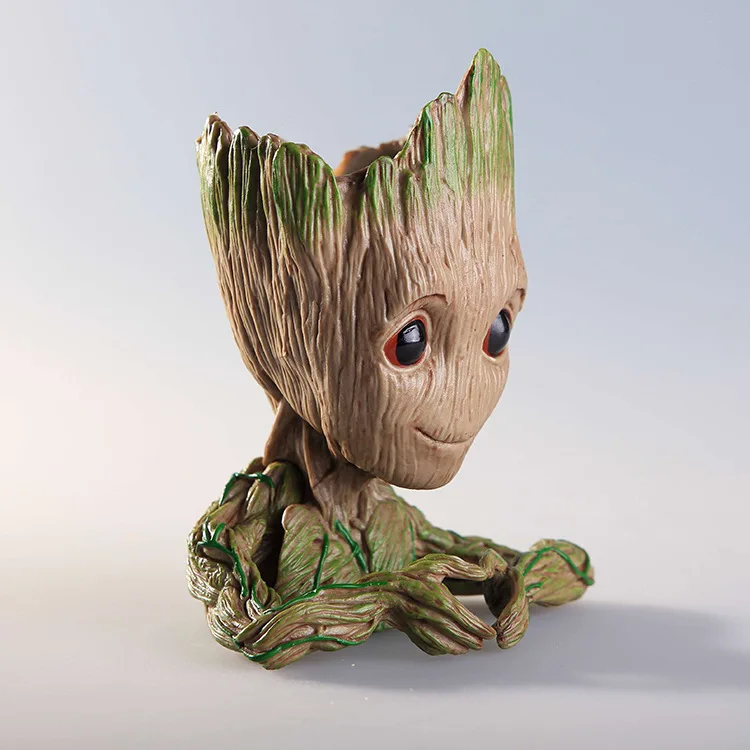 Grut Baby Groot цветочный горшок для растений фигурки милые модели каваи твиг Хранители сосуд антистресс дерево