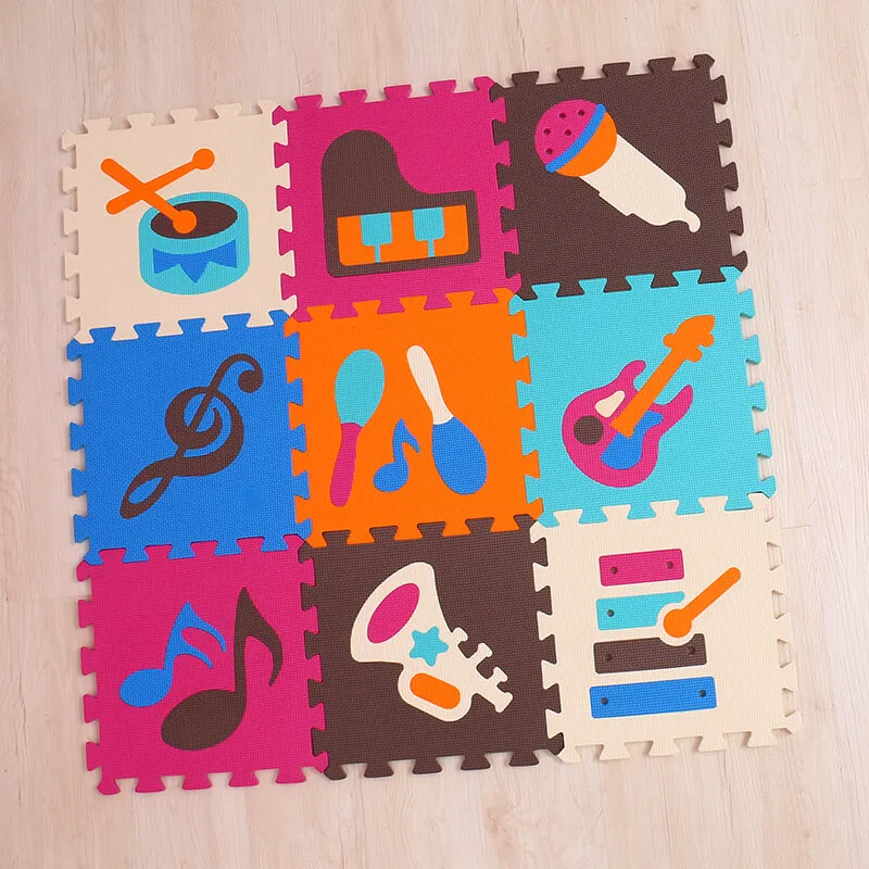 9 шт./компл. детский игровой коврик для детей ковер детские игрушки ковер ползать образования игрушки развивающий игровой коврик-пазл EVA пены коврик - Цвет: 009