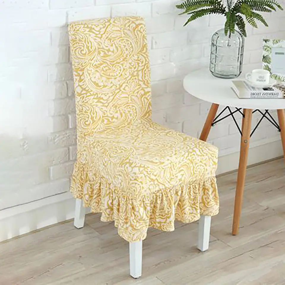 Домашний принт чехлы на кресла стрейч большой эластичный спандекс чехлы на стулья для столовой современный чехол на стул со спинкой - Цвет: 1