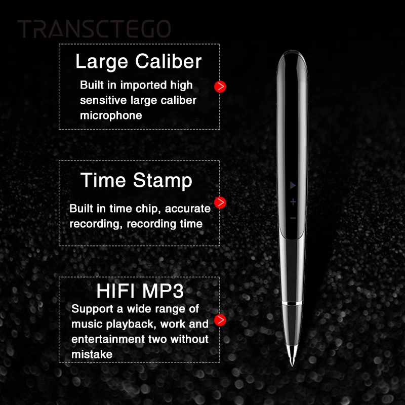 Professional Miniature Voice Activated Recorder Pen Invisible Smart HD MP3 Digital Mini Hidden Voice Recorders Pens