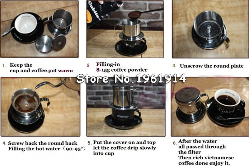 Vietnamese Coffee Dripper Stainless Steel Portable Pour Over – TheWokeNest