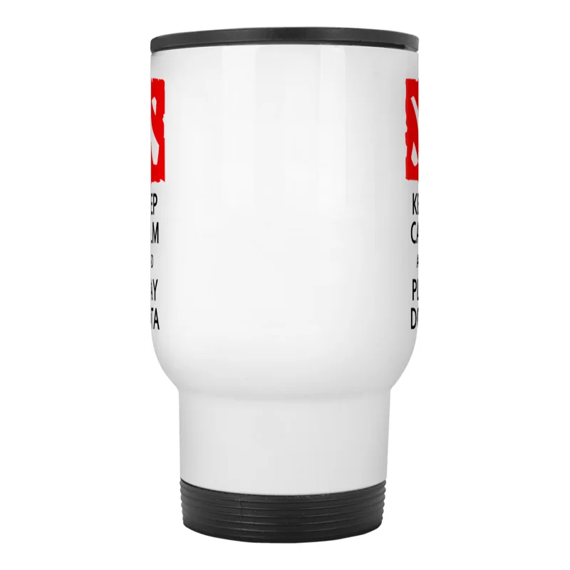 Keep Calm And Play Dota stainless steel travel mug