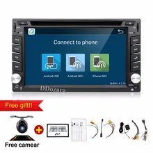 android 6.0 car dvd player 2 din radio car stereo audio gps navigation wifi camera steering wheel control 3g tv (option)