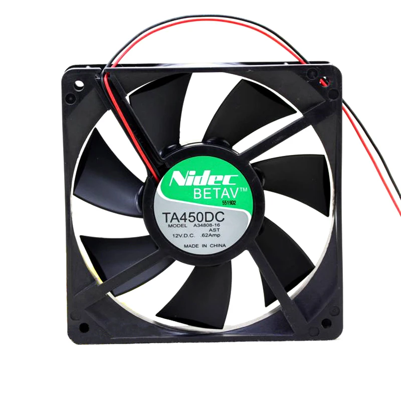 Оптом и продажи оригинальные Nidec TA450DC A34808-16 DC 12V 0.62A (12 см) 120*120*25 2 линии шасси