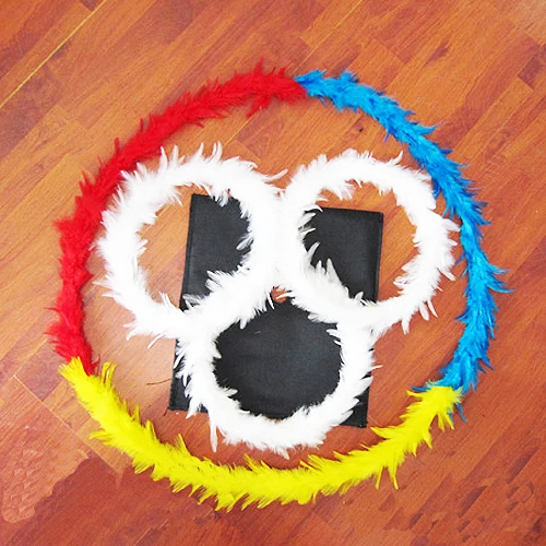 

Color Changing Feather Circle Magic Tricks Funny Stage Magic A full set of Complimentary scarf Gimmick Props Illusion Mentalism