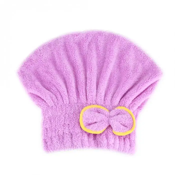 Микрофибра душ банная шапка-тюрбан полотенце эластичная лента банная шапочка для спа милые волосы защитные шапочки для душа аксессуары для ванной комнаты