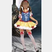 Романтический костюм на Хэллоуин, качественная сексуальная одежда для косплея, костюм Белоснежки для взрослых, роскошный подарок на Хэллоуин, платье с головным убором