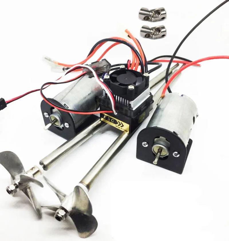 7.2 16V RC Bait Boat Double Power Set 550 Motor+320A