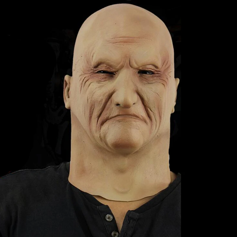 Buy Scary Latex Horror Elderly headgear Mask Halloween