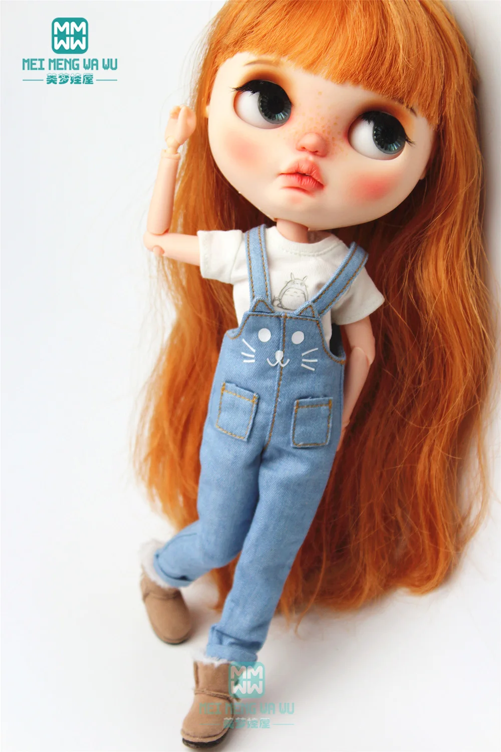 1 шт. аксессуары для Blyth fashion cat нагрудник розовый, синий, джинсовый синий для Blyth Azone 1/6 аксессуары для кукол