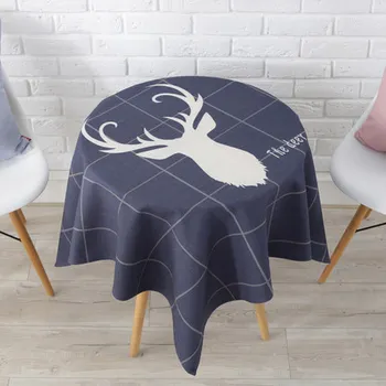 

Europe luxury tablecloth Simple fabric thick cotton and linen small fresh tablecloth living room balcony small round tablecloth