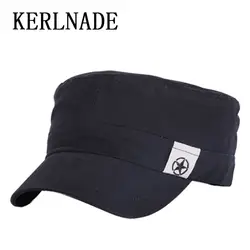 На лето и весну для мужчин Военная Униформа шляпа хлопок Твердые Регулируемый Sweatband Snapback плоским армии Gorra военные кепки для