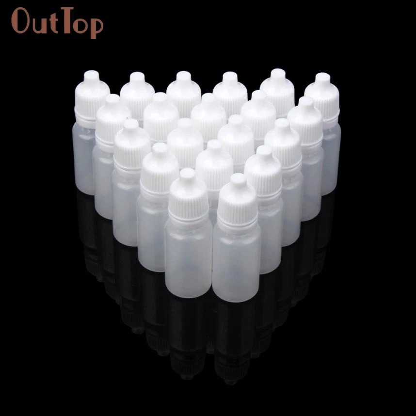 

Beautiful Women 25/50/100PCS 10ml Empty Plastic Squeezable Dropper Bottles Eye Liquid Dropper Oct 21