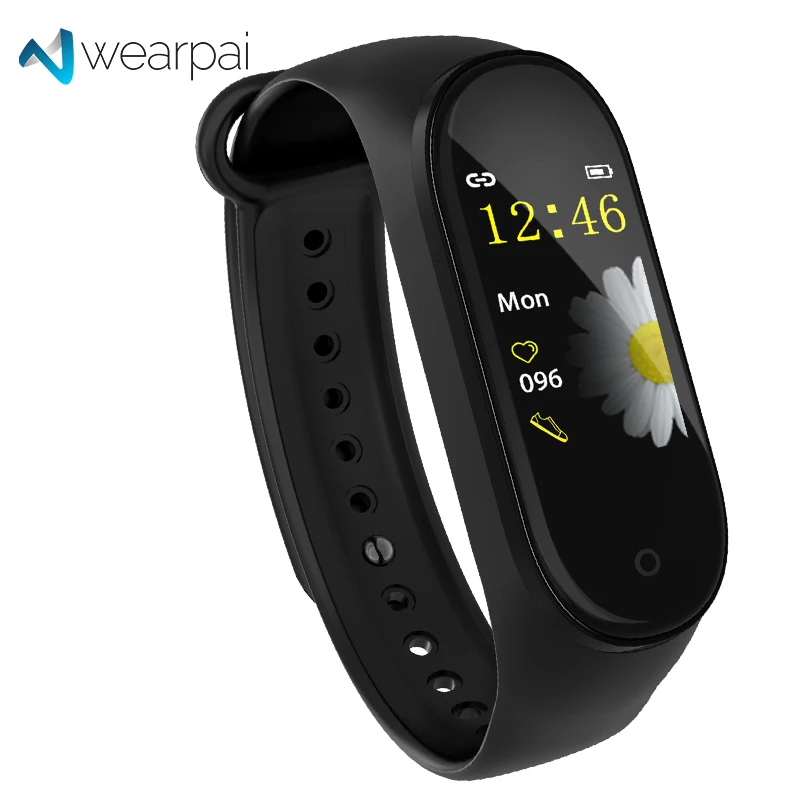 

Wearpai MI4 Smart Band Blood Pressure Monitor Bluetooth Touch Screen Android IOS Waterproof Sport Call Reminder Fitness Tracker