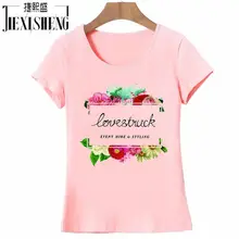2017 Summer Women T-Shirt Cotton O-Neck Short Sleeve T Shirt Postcard Flowers Print Tops Tees Camisetas brand clothing