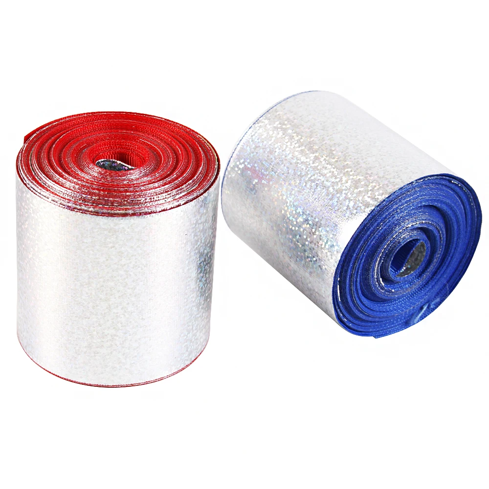 

David accessories 3" silver laser Hologram holographic grosgrain ribbon leopard triangle unicorn 50yards,DIY hair bows ,50Yc3125
