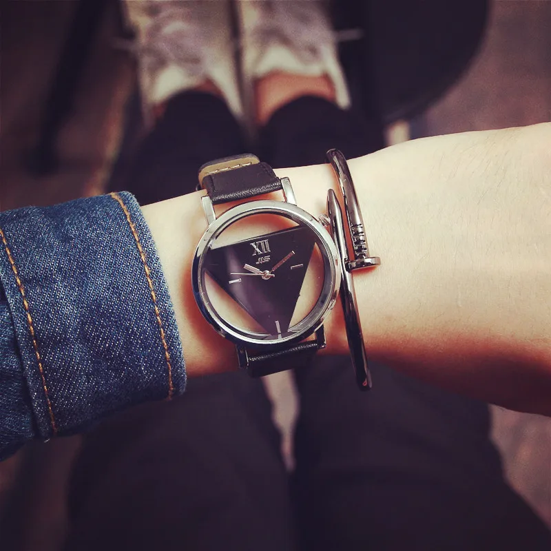 

Reloj Mujer 2018 Fashion Transparent Watches For Women Watches Leather Women's Watches Ladies Watch Women Clock Zegarek Damski
