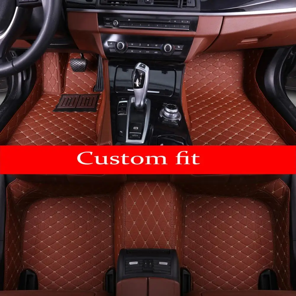 

Car floor mats for Mercedes Benz A B180 C200 E260 CLA G GLK300 ML leather Anti-slip car-styling carpet liner