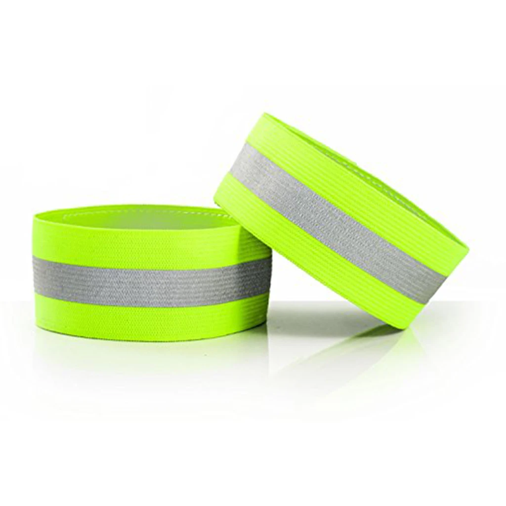 

Safety Visible Band Men Women Wrist Band Reflective Arm Strap Elastic Arm Wrist Band 3.35 inch x 1.50 inch