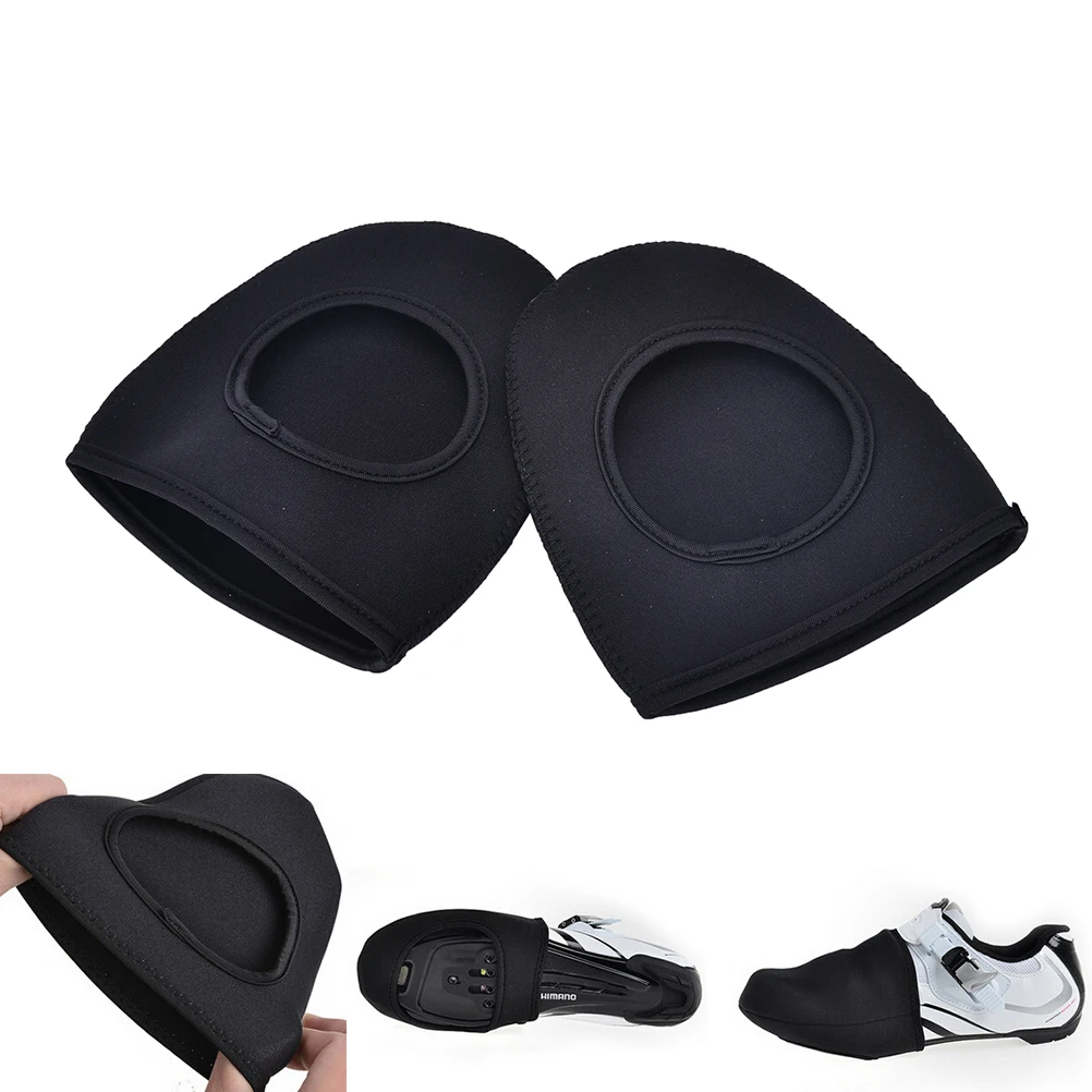 1 Pair Black Outdoor Cycling Bike Bicycle Equipment Sport Shoe Toe