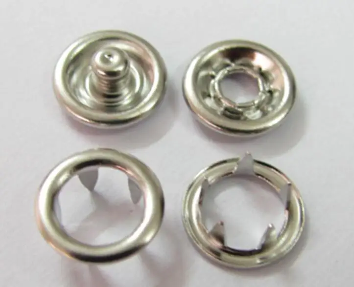 200sets Sewing Accessories Buttons 9.5Nickle stainless steel prong Snap