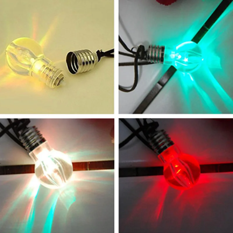 Led Toys Glow In The Dark Light UpGlowLuminousLight Bulb Necklace Toy Christmas Toys Wedding Brithday Halloween party Gift (4)