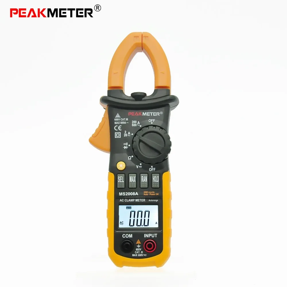 PEAKMETER Digital Clamp Meter Multimeter MS2008A Equal to