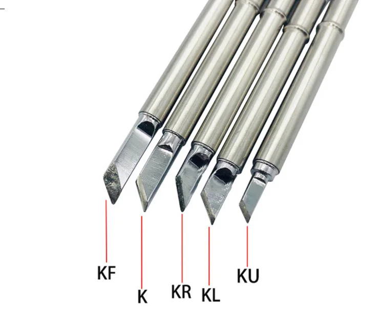 Gudhep Knife Type T12 K KF KR KL KU T12 soldering iron tips lead free solder tip for hakko FX951 FM203 soldering station