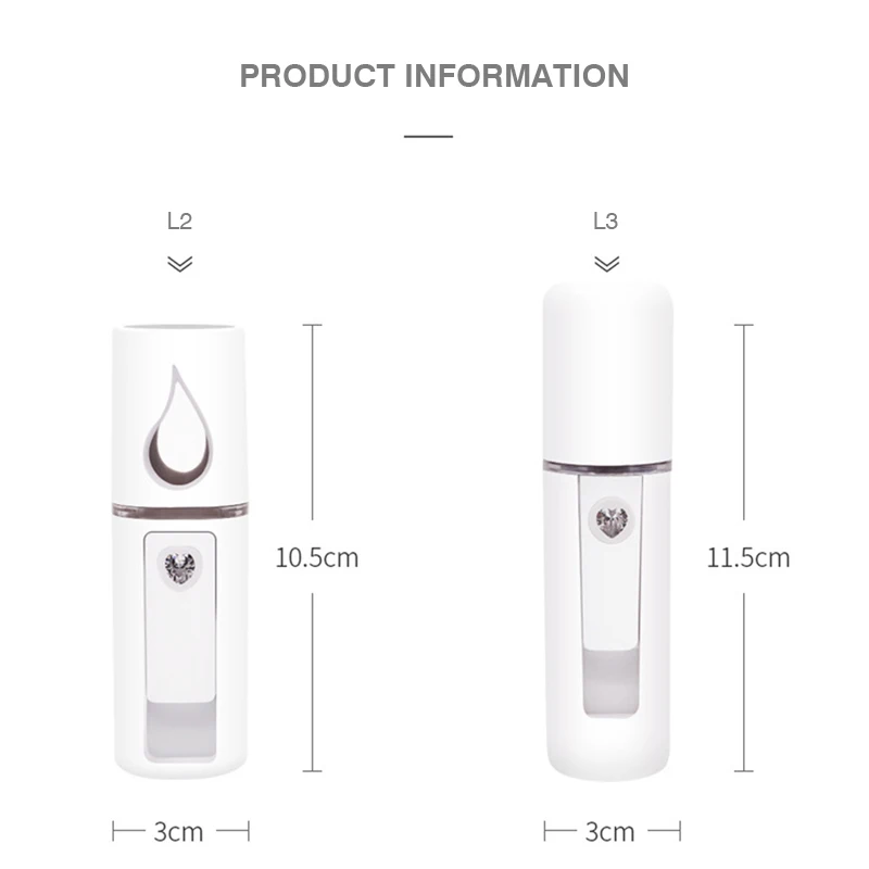 Мини Портативный увлажнитель USB зарядка портативный нано спрей увлажняющее