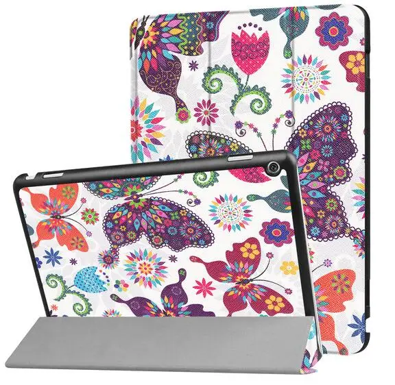 Для huawei MediaPad M3 Lite 10 BAH-W09 BAH-AL00 10,1 inch Pu lederen подставка для huawei M3 Lite 10 случае протектор Tablet+ ручка - Цвет: Многоцветный