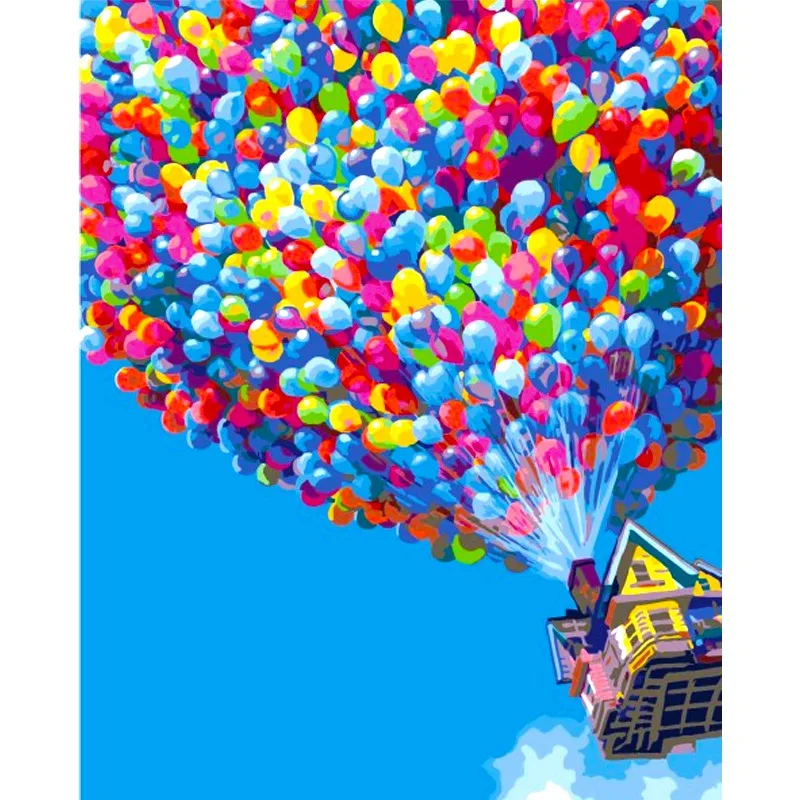 

Cutiepop 5D Diamond Painting Full Round Resin Mosaic Embroidery DIY Rhinestone Picture Paste Colorful Balloon Mosaic NCP087