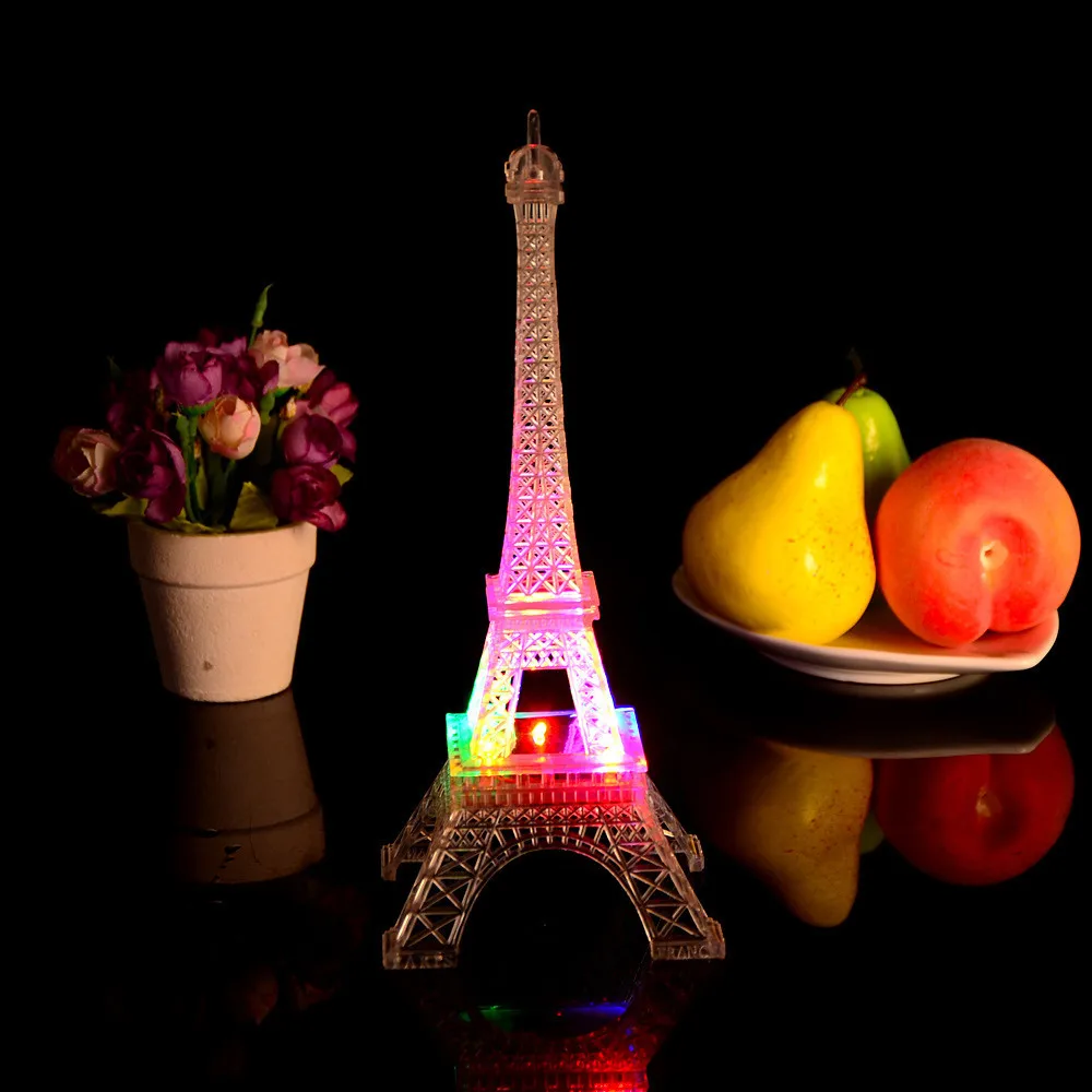 

3D Romantic France Eiffel Tower/Paris Tower Ciolorful LED Night Light RGB Bedroom Table Lamp Home Decoration Christmas Gifts#15