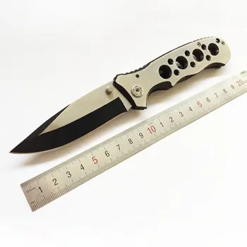 

56HRC 440 blade All steel handle folding knife Tactical Survival Camping Hunting EDC Utility Knives
